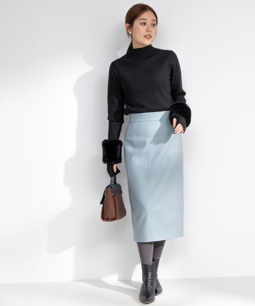 未使用 NOLLEYS ウォッシャブルエアニータイトスカート 36 NOLLEY'S（ノーリーズ） レディース スカート ウォッシャブルエアニー