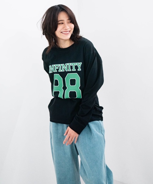 tシャツ 「ZOZOTOWN限定」LHP×彩雪 / NUMBERING PRINT ORGANIC  LONG SLEEVE TEE / ナンバリング ZOZOTOWN限定】LHP×彩雪 / NUMBERING PRINT ORGANIC LONG SLEEVE