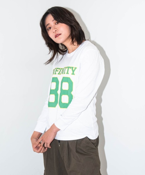 tシャツ 「ZOZOTOWN限定」LHP×彩雪 / NUMBERING PRINT ORGANIC  LONG SLEEVE TEE / ナンバリング ZOZOTOWN限定】LHP×彩雪 / NUMBERING PRINT ORGANIC LONG SLEEVE