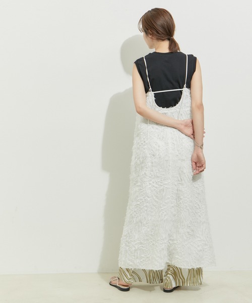 LE CERCLE par rope' ワンピース カットジャガード キャミ