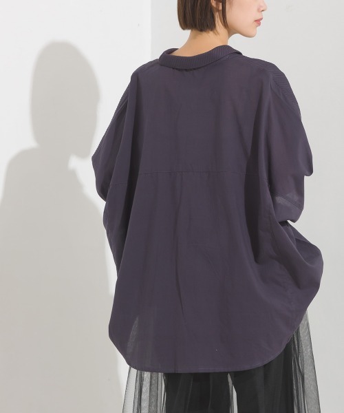 OMNES（ファッション） ブラウス シャツ コットンキャンブリック