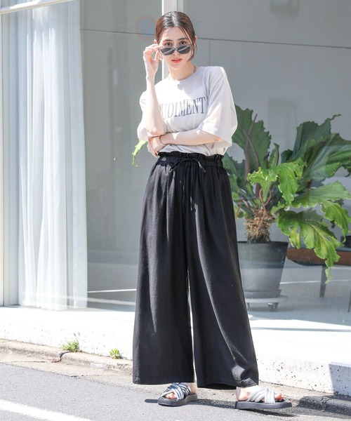 LEPSIM パンツ リネンブレンドパンツ 116418 レディース