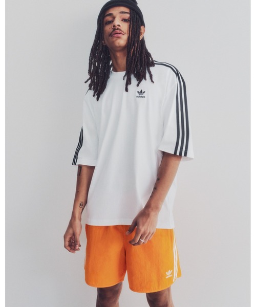 正品 adidas T-shirt アディカラー オーバーサイズ Tシャツ adidas tシャツ アディカラー オーバーサイズTシャツ