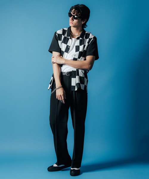 CRIMIE ラガーシャツ CRIMIE ラガーシャツ TIGER LINE SHORT SLEEVE T SHIRT
