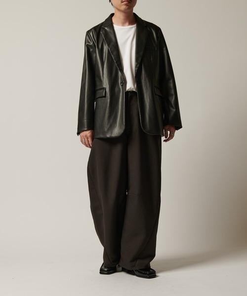 完売品　未使用級　Lui’s 24AW シンセティックレザー1Bジャケット　M Lui's ジャケット テーラードジャケット シンセティックレザー1B