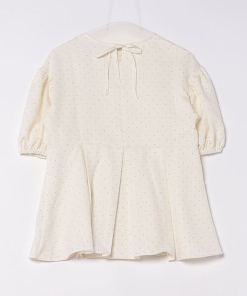 ブラウス シャツ ピンドット タック ペプラム ブラウス HUIT レディース HUIT bouquet ブラウス シャツ ピンドット タック ペプラム