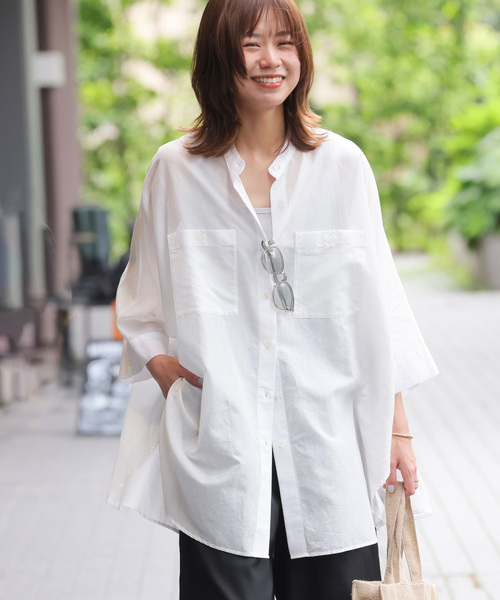 「JOURNAL STANDARD relume」 半袖ブラウス FREE グレー レディース JOURNAL STANDARD relume 「JOURNAL relume」 半袖ブラウス FREE