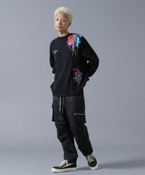A4A tシャツ A4A/エーフォーエー/LST FLOWER/グラフィック ロンT