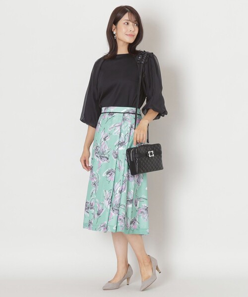 tシャツ コットンポンチコンビ プルオーバーカットソー レディース TO BE CHIC tシャツ コットンポンチコンビ プルオーバー