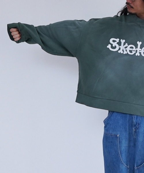 トレーナー スウェット DISCOVERED SUNBURN SKELTON SWEAT メンズ レディース