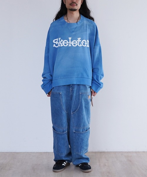 トレーナー スウェット DISCOVERED SUNBURN SKELTON SWEAT メンズ レディース