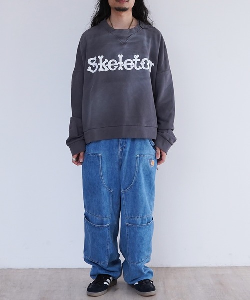 トレーナー スウェット DISCOVERED SUNBURN SKELTON SWEAT メンズ レディース