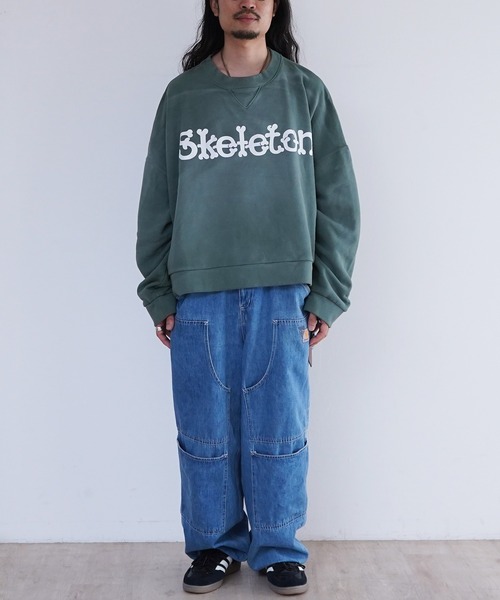 トレーナー スウェット DISCOVERED SUNBURN SKELTON SWEAT メンズ レディース