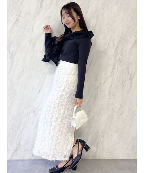 dazzlin フェザーライクレースIラインスカート dazzlin スカート フェザーライクレースIラインスカート