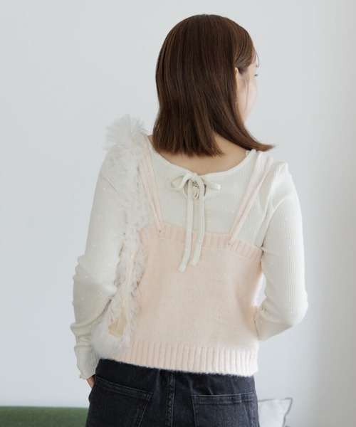 tシャツ ハートリブトップ3 レディース flower（ファッション） tシャツ ハートリブトップ3 レディース