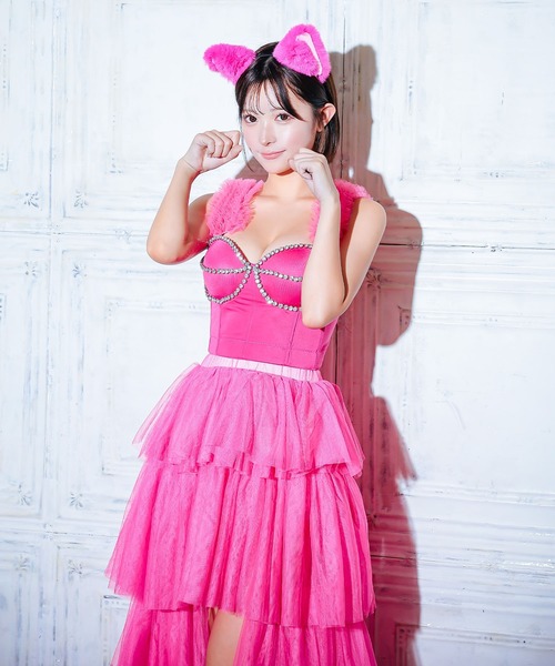 Tika コスプレ へそ出しビスチェ×ふわふわフィッシュテール