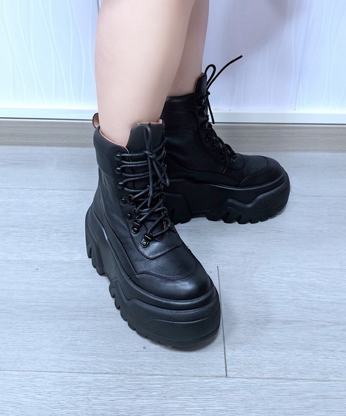 国内発★JEFFREY CAMPBELL//スケートヒールレースアップブーツ JEFFREY CAMPBELL】スケートヒールレースアップブーツ＊FJF3932