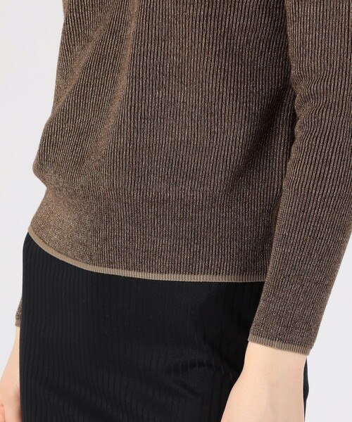 BACCA（バッカ） ニット セーター ラメウール ベーシックプルオーバー