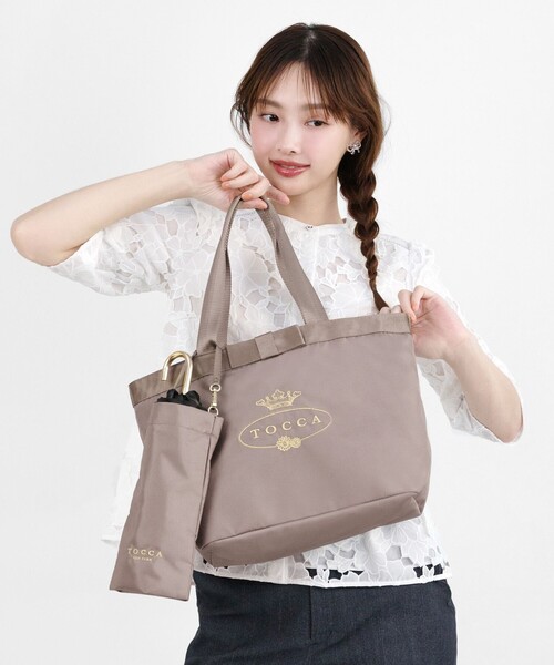 トッカ RAIN DROPS TOCCA トートバッグ LOGO RAIN 2SET BAG バッグ レディース