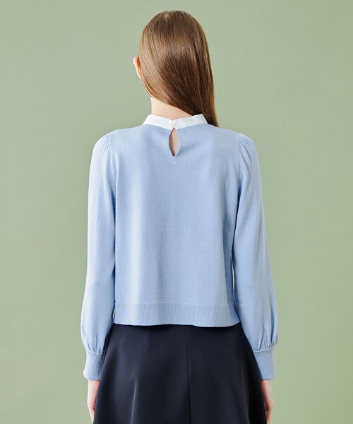 ニット セーター プルオーバーワントーンリボンニット Pullover One Tone Ribbon Knit レディース セール】WEGO/リボンニットプルオーバー（ニット/セーター