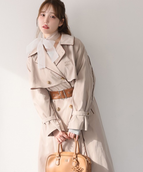 M'S GRACY - 【美品】M'S GRACY トレンチコート ネイビー