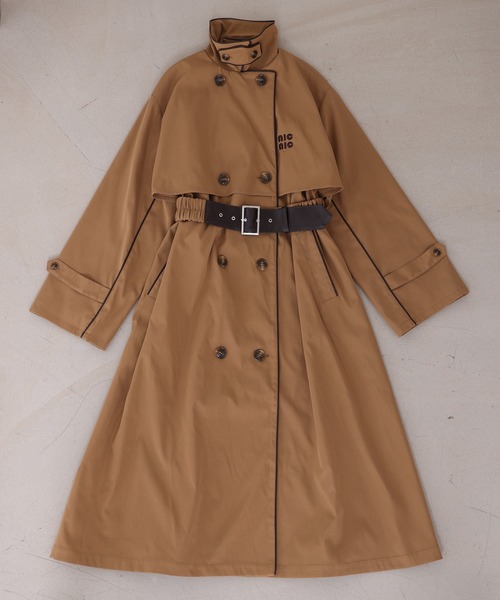 すぐ届く COACH トレンチ シグネチャー パイピング 新作【COACH】トレンチコート・シグネチャー パイピング (Coach