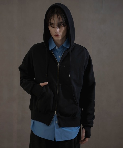 LUCY パーカー LUCY/「25年春夏新作」ショートダブルZIPパーカー