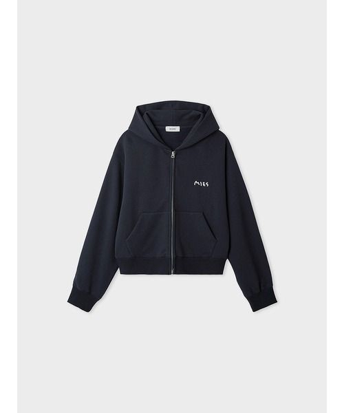 パーカー ＨＡＮＤ　ＷＨＩＴＴＥＮジップフーディ レディース MIESROHE パーカー HAND WHITTENジップフーディ