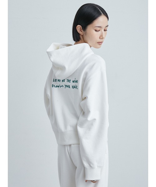 パーカー ＨＡＮＤ　ＷＨＩＴＴＥＮジップフーディ レディース MIESROHE パーカー HAND WHITTENジップフーディ