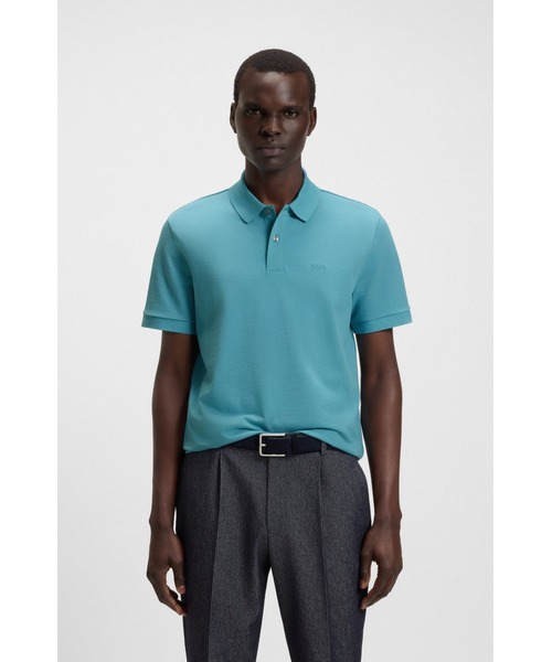 BOSS（HUGO BOSS） ポロシャツ Pallas コットンピケ ロゴディテール