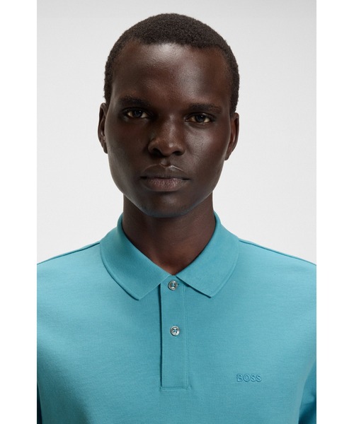 BOSS（HUGO BOSS） ポロシャツ Pallas コットンピケ ロゴディテール