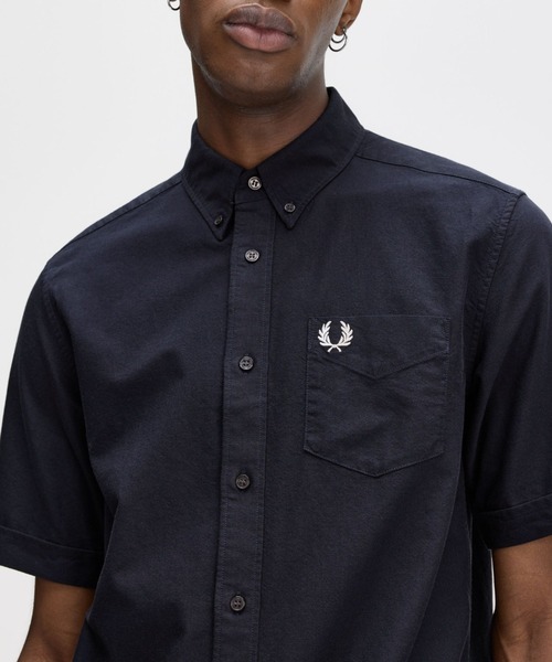 フレッドペリー 半袖シャツ グレー FRED PERRY 「FRED PERRY」 半袖シャツ S ライトグレー メンズ