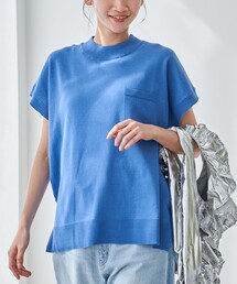 ニット セーター 「WEB限定」サラコフレンチスリーブハイネックサマーニットトップス レディース｜ZOZOTOWN Yahoo!店