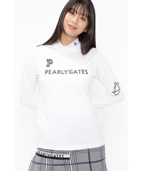 【新品】PEARLY GATES UVカット長袖カットソー ベージュ 新品】PEARLY GATES UVカット長袖カットソー ベージュ