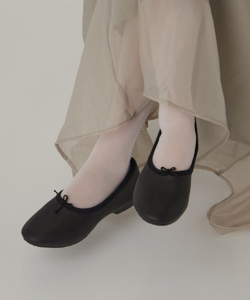 靴 CROWN / JAZZ BOW BALLROOM CROWN JAZZ クラウン CROWN レザー リボン フラット シューズ bow