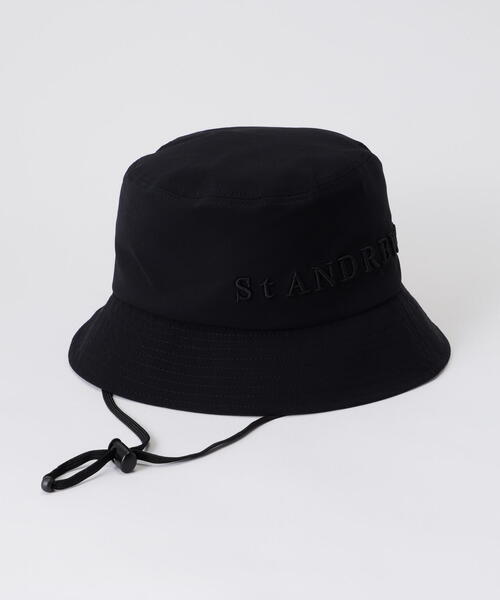 St ANDREWS バイザー　ブラック　ゴルフ帽子　レディース　ハット St ANDREWS 帽子 ハット 「St ANDREWS」UVカットハット (UNISEX