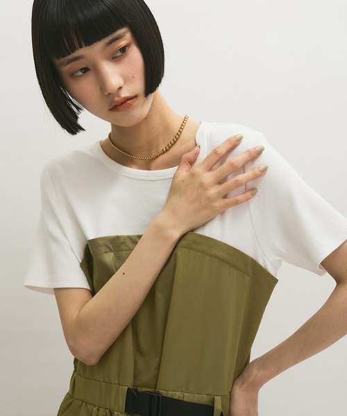 ADAM ET ROPE' ワンピース 「サステナブル」撥水コンビ
