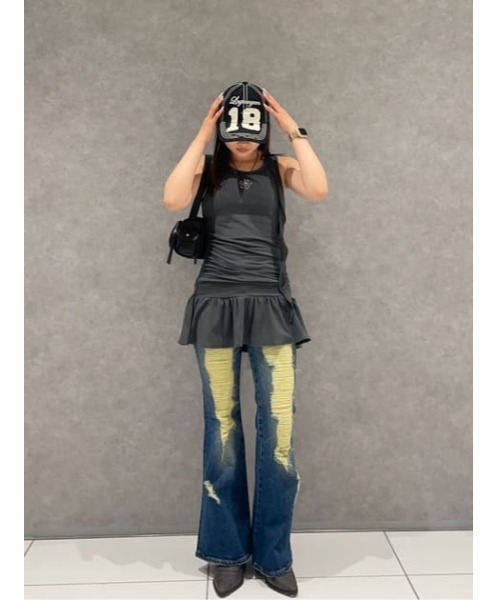 LAGUA GEM（ラグアジェム） tシャツ CRASH POINT FRILL チュニック 
