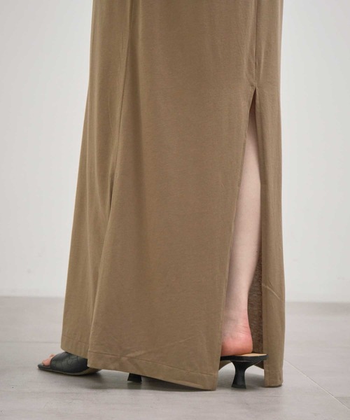 INSCRIRE カバースカート　アンスクリア アンスクリア INSCRIRE Cupra Washer Maxi Skirt マキシスカート