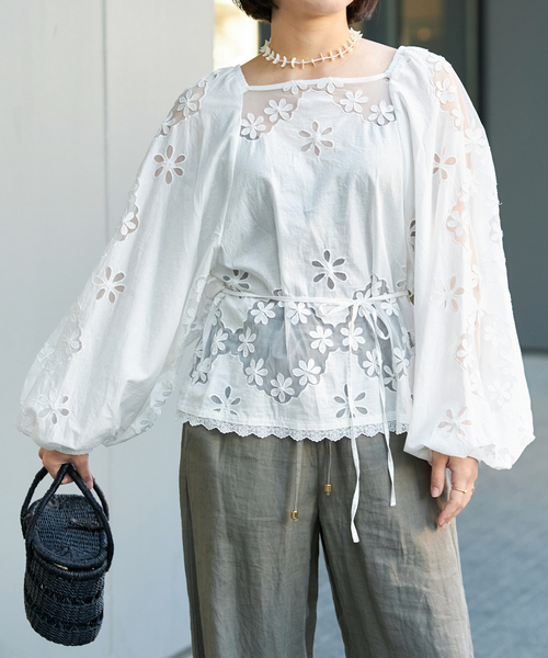 美品・完売品23SS IENA LA BOUCLE 楊柳生地 レース ブラウス 23SS IENA LA BOUCLE 楊柳生地 レース ブラウス 完売品 - メルカリ