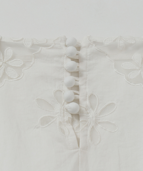 IENA LA BOUCLE ブラウス シャツ レースエンブロボイルブラウス