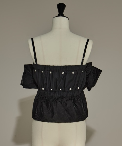 「HOUGA/ホウガ」「STUDIOUS別注」クロップドフリルスエット HOUGA/ホウガ STUDIOUS別注 クロップドフリルスエット レディース