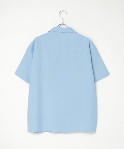 VENCE EXCHANGE シャツ 半袖 フラワー刺繍半袖シャツ メンズ