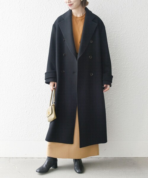 SHIPS any 「SHIPS any」 チェスターコート ONE SIZE ブラック