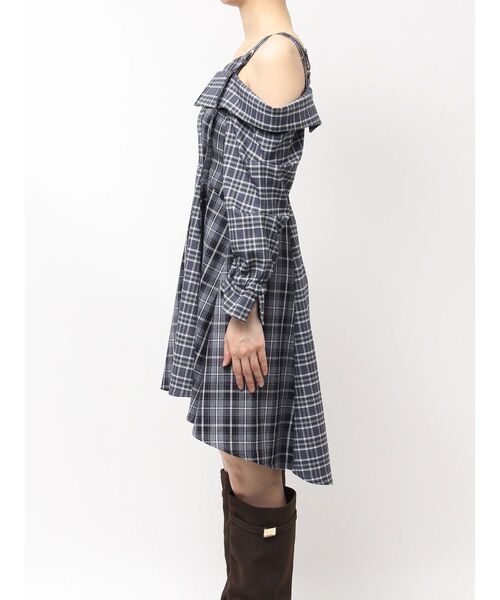 dazzlin（ダズリン） ワンピース レイヤードイレヘムシャツワンピース