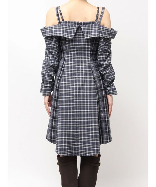 dazzlin（ダズリン） ワンピース レイヤードイレヘムシャツワンピース