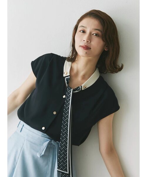 TONAL（トーナル） ブラウス シャツ 入学式 スカーフタイドッキング 
