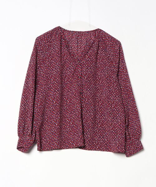 「NOMBRE IMPAIR」 長袖ブラウス FREE レッド レディース