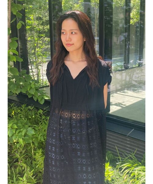 Ungrid（アングリッド） ワンピース メッシュレースノースリワンピース