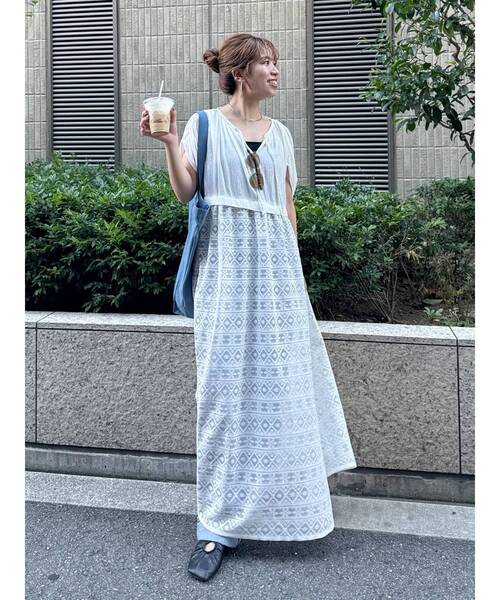 Ungrid（アングリッド） ワンピース メッシュレースノースリワンピース